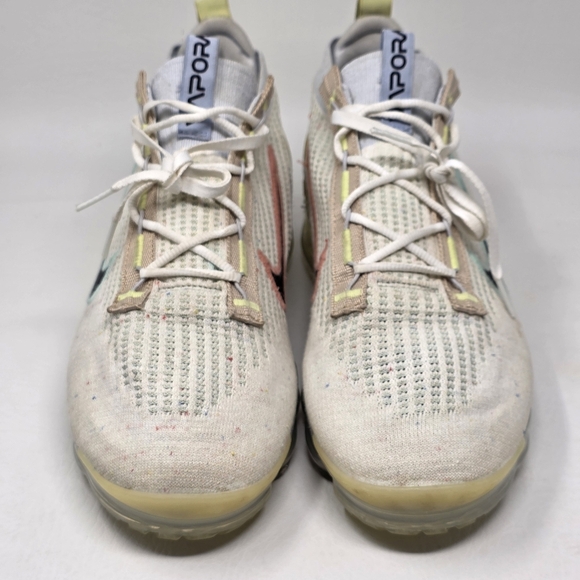 Nike Air Vapormax 2021 FK White Black Sneaker DQ7633-100 Men Size 12.5 Pre-owned - Picture 4 of 10